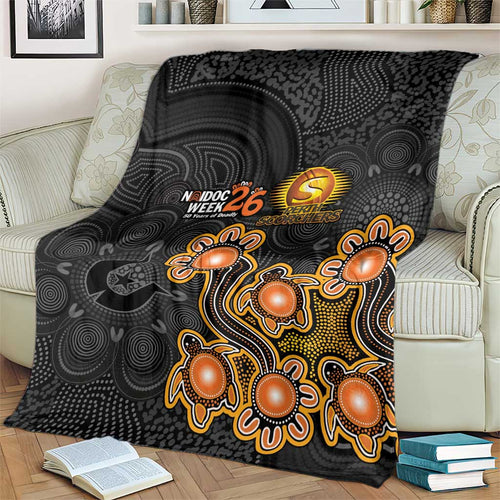 Perth Scorchers NAIDOC Week 2026 Blanket Sea Turtles Aboriginal Art