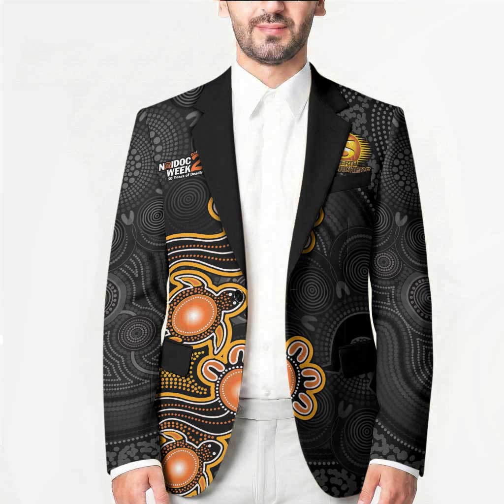 Personalised Perth Scorchers NAIDOC Week 2026 Blazer Sea Turtles Aboriginal Art