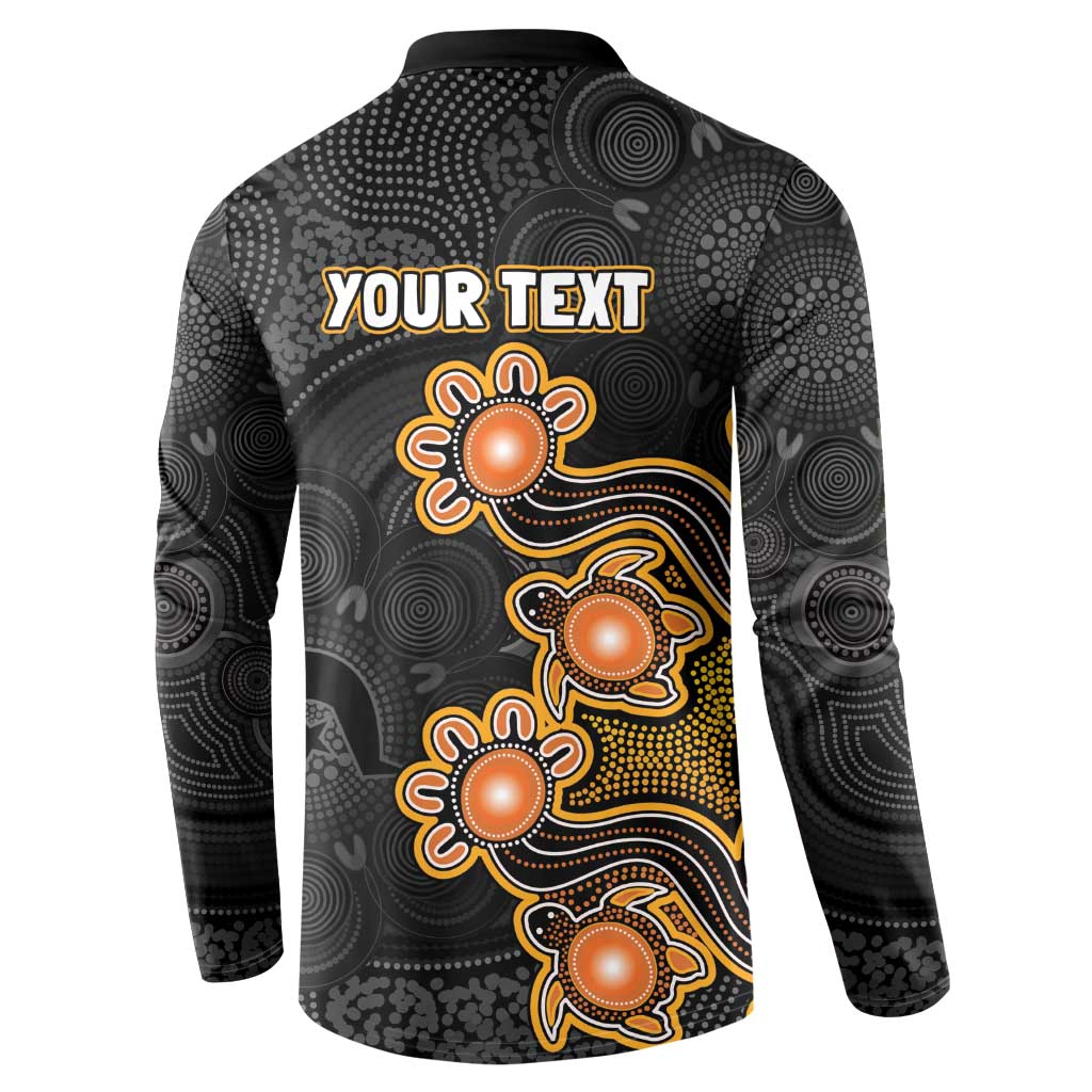 Personalised Perth Scorchers NAIDOC Week 2026 Button Sweatshirt Sea Turtles Aboriginal Art
