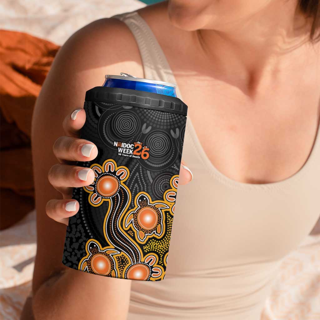 Personalised Perth Scorchers NAIDOC Week 2026 4 in 1 Can Cooler Tumbler Sea Turtles Aboriginal Art