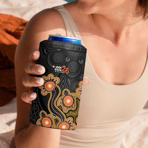 Personalised Perth Scorchers NAIDOC Week 2026 4 in 1 Can Cooler Tumbler Sea Turtles Aboriginal Art