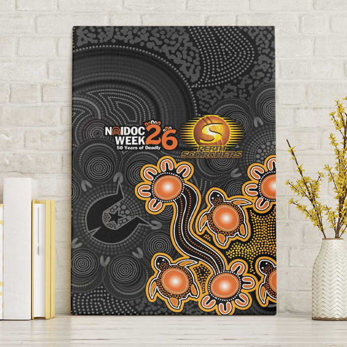 Perth Scorchers NAIDOC Week 2026 Canvas Wall Art Sea Turtles Aboriginal Art