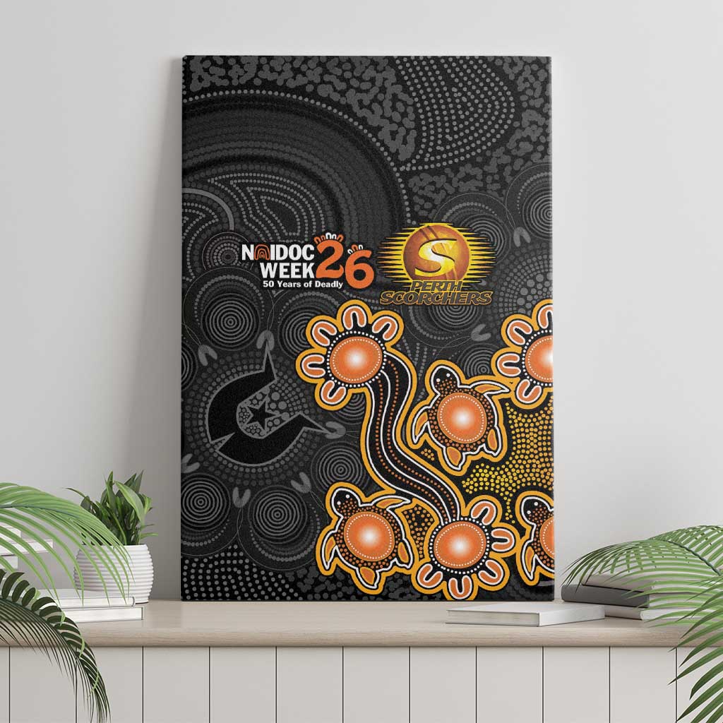 Perth Scorchers NAIDOC Week 2026 Canvas Wall Art Sea Turtles Aboriginal Art