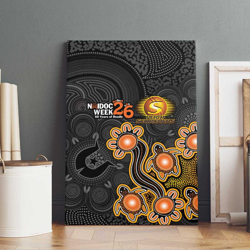 Perth Scorchers NAIDOC Week 2026 Canvas Wall Art Sea Turtles Aboriginal Art