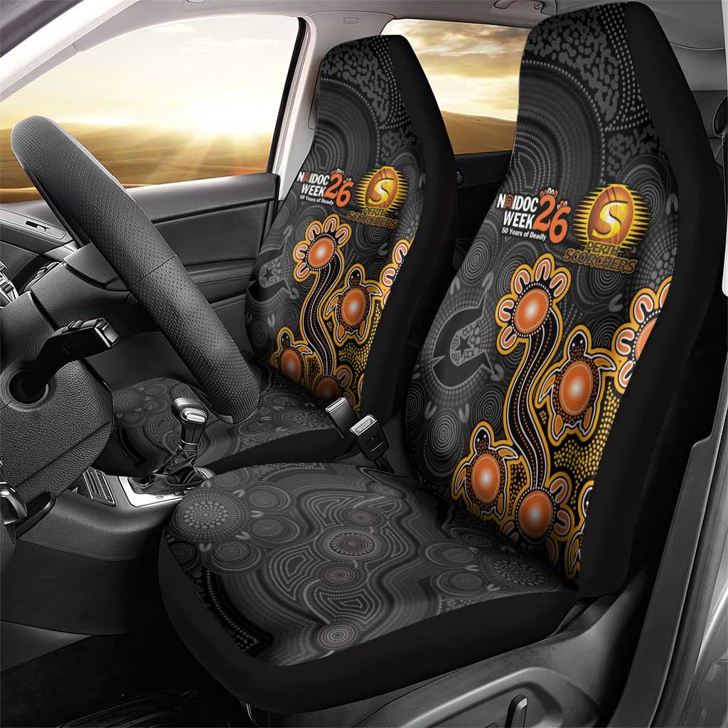 Perth Scorchers NAIDOC Week 2026 Car Seat Cover Sea Turtles Aboriginal Art