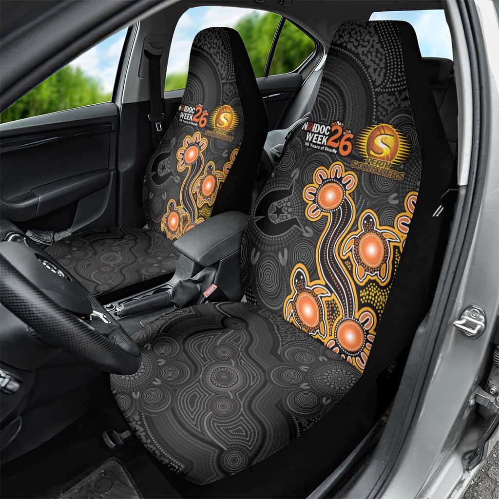 Perth Scorchers NAIDOC Week 2026 Car Seat Cover Sea Turtles Aboriginal Art