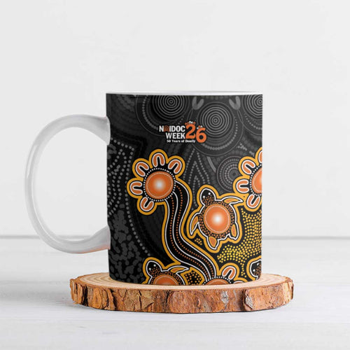Personalised Perth Scorchers NAIDOC Week 2026 Ceramic Mug Sea Turtles Aboriginal Art