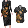 Personalised Perth Scorchers NAIDOC Week 2026 Couples Matching Long Sleeve Bodycon Dress and Hawaiian Shirt Sea Turtles Aboriginal Art
