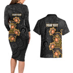 Personalised Perth Scorchers NAIDOC Week 2026 Couples Matching Long Sleeve Bodycon Dress and Hawaiian Shirt Sea Turtles Aboriginal Art