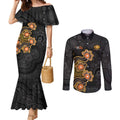 Personalised Perth Scorchers NAIDOC Week 2026 Couples Matching Mermaid Dress and Long Sleeve Button Shirt Sea Turtles Aboriginal Art