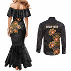Personalised Perth Scorchers NAIDOC Week 2026 Couples Matching Mermaid Dress and Long Sleeve Button Shirt Sea Turtles Aboriginal Art
