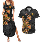 Personalised Perth Scorchers NAIDOC Week 2026 Couples Matching Summer Maxi Dress and Hawaiian Shirt Sea Turtles Aboriginal Art