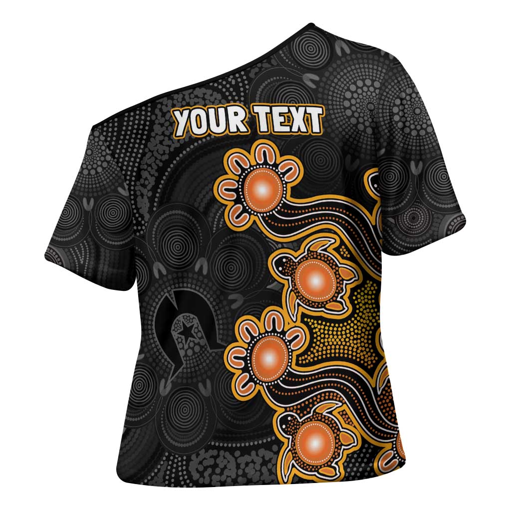 Personalised Perth Scorchers NAIDOC Week 2026 Cross Shoulder Shirt Sea Turtles Aboriginal Art