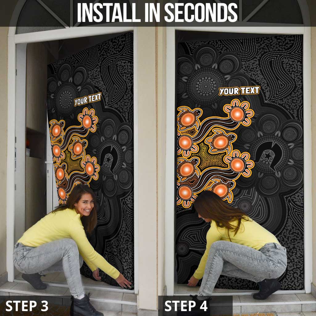 Personalised Perth Scorchers NAIDOC Week 2026 Door Cover Sea Turtles Aboriginal Art