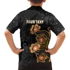 Personalised Perth Scorchers NAIDOC Week 2026 Family Matching Long Sleeve Bodycon Dress and Hawaiian Shirt Sea Turtles Aboriginal Art