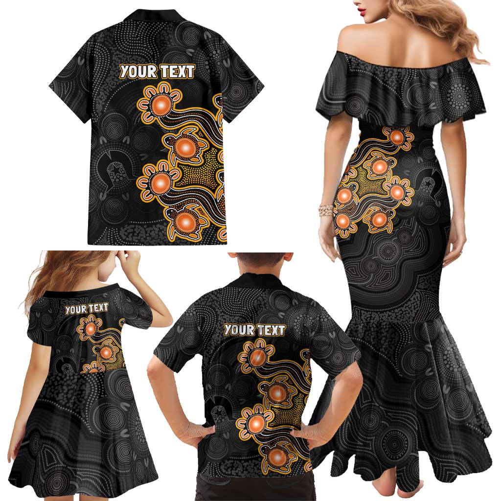 Personalised Perth Scorchers NAIDOC Week 2026 Family Matching Mermaid Dress and Hawaiian Shirt Sea Turtles Aboriginal Art
