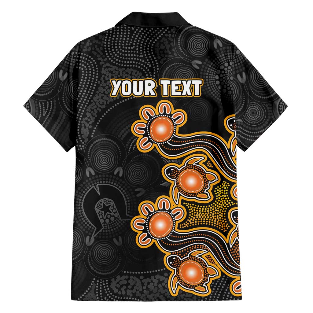 Personalised Perth Scorchers NAIDOC Week 2026 Family Matching Off Shoulder Short Dress and Hawaiian Shirt Sea Turtles Aboriginal Art