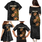 Personalised Perth Scorchers NAIDOC Week 2026 Family Matching Puletasi and Hawaiian Shirt Sea Turtles Aboriginal Art