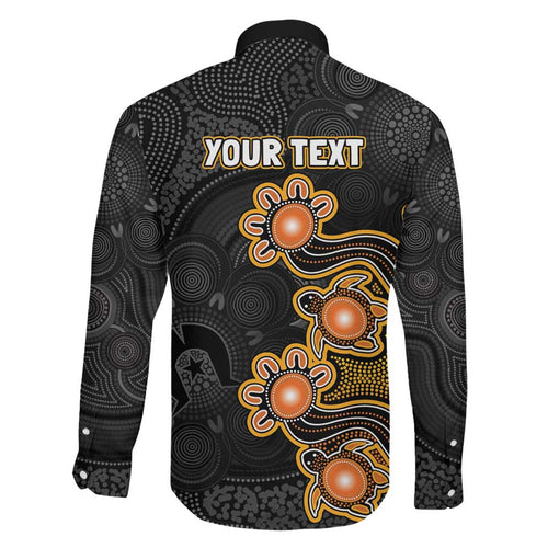 Personalised Perth Scorchers NAIDOC Week 2026 Family Matching Puletasi and Hawaiian Shirt Sea Turtles Aboriginal Art