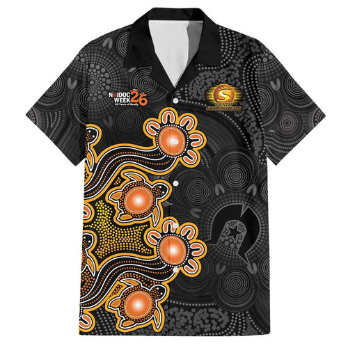 Personalised Perth Scorchers NAIDOC Week 2026 Hawaiian Shirt Sea Turtles Aboriginal Art