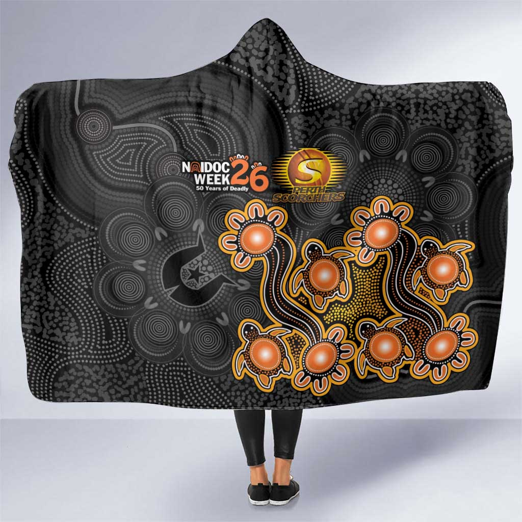 Perth Scorchers NAIDOC Week 2026 Hooded Blanket Sea Turtles Aboriginal Art