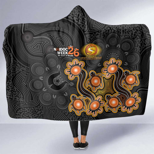 Perth Scorchers NAIDOC Week 2026 Hooded Blanket Sea Turtles Aboriginal Art