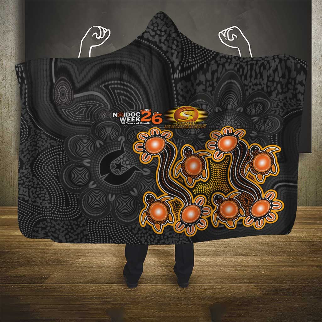 Perth Scorchers NAIDOC Week 2026 Hooded Blanket Sea Turtles Aboriginal Art