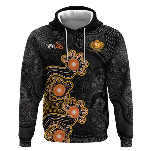Personalised Perth Scorchers NAIDOC Week 2026 Hoodie Sea Turtles Aboriginal Art