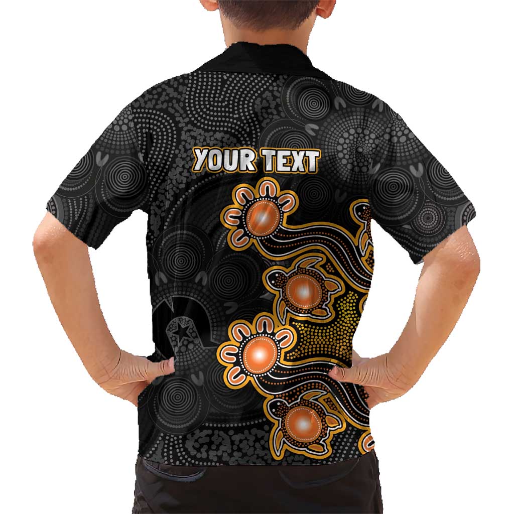 Personalised Perth Scorchers NAIDOC Week 2026 Kid Hawaiian Shirt Sea Turtles Aboriginal Art