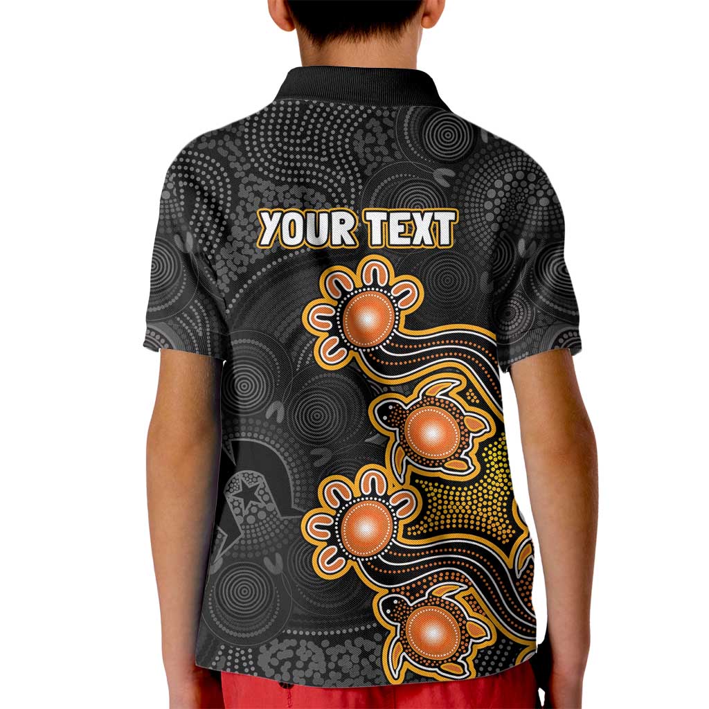 Personalised Perth Scorchers NAIDOC Week 2026 Kid Polo Shirt Sea Turtles Aboriginal Art