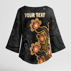 Personalised Perth Scorchers NAIDOC Week 2026 Kimono Sleeve Blouse Sea Turtles Aboriginal Art