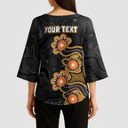 Personalised Perth Scorchers NAIDOC Week 2026 Kimono Sleeve Blouse Sea Turtles Aboriginal Art