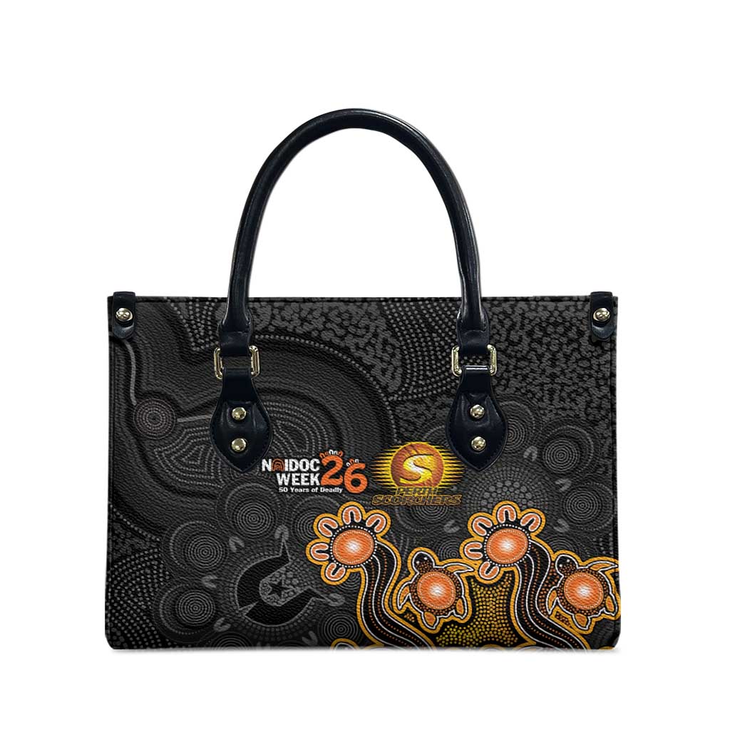 Perth Scorchers NAIDOC Week 2026 Leather Bag Sea Turtles Aboriginal Art