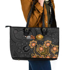 Perth Scorchers NAIDOC Week 2026 Leather Tote Bag Sea Turtles Aboriginal Art