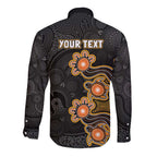 Personalised Perth Scorchers NAIDOC Week 2026 Long Sleeve Button Shirt Sea Turtles Aboriginal Art