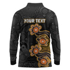 Personalised Perth Scorchers NAIDOC Week 2026 Long Sleeve Polo Shirt Sea Turtles Aboriginal Art