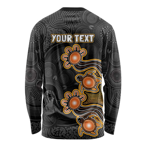 Personalised Perth Scorchers NAIDOC Week 2026 Long Sleeve Shirt Sea Turtles Aboriginal Art