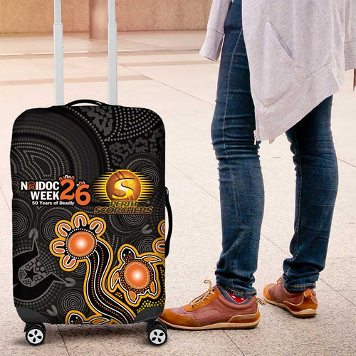 Perth Scorchers NAIDOC Week 2026 Luggage Cover Sea Turtles Aboriginal Art