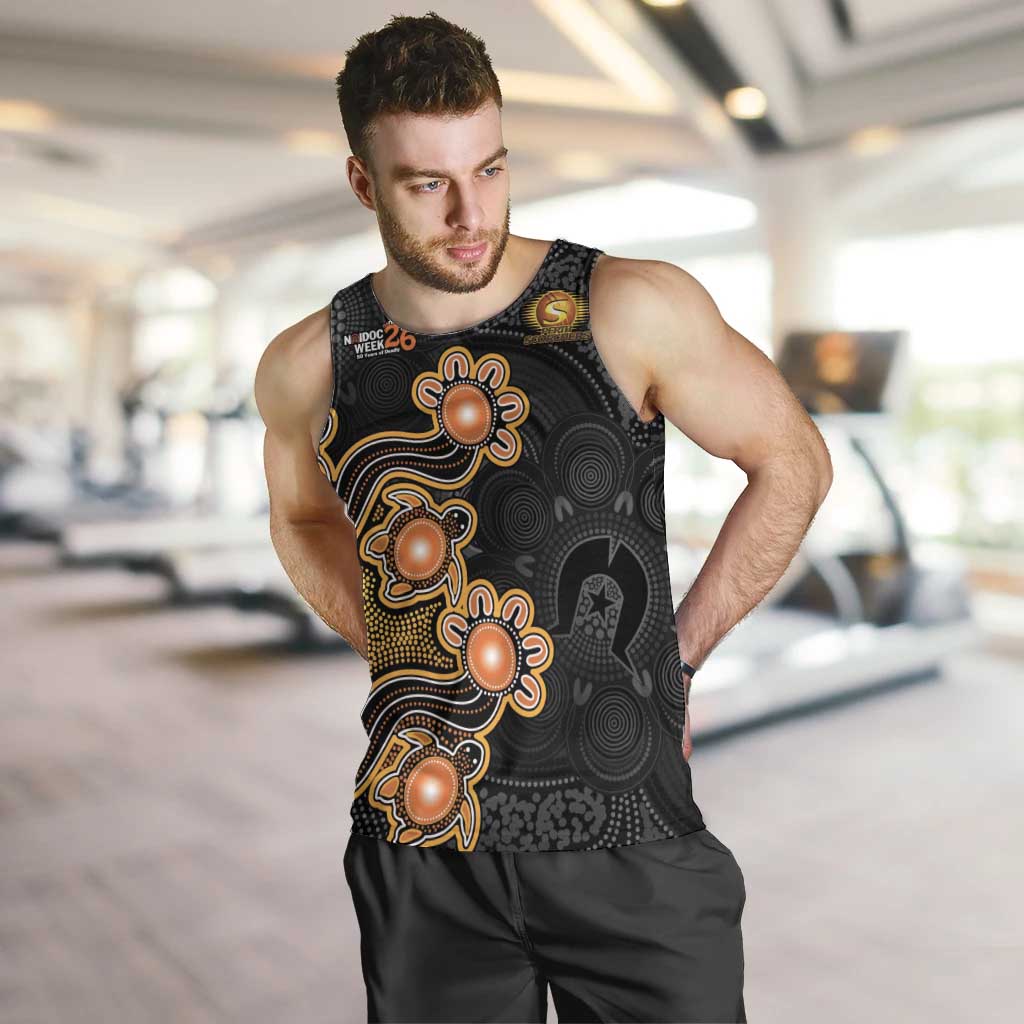 Personalised Perth Scorchers NAIDOC Week 2026 Men Tank Top Sea Turtles Aboriginal Art