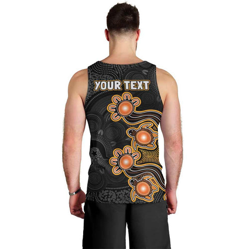 Personalised Perth Scorchers NAIDOC Week 2026 Men Tank Top Sea Turtles Aboriginal Art