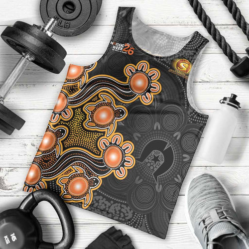 Personalised Perth Scorchers NAIDOC Week 2026 Men Tank Top Sea Turtles Aboriginal Art