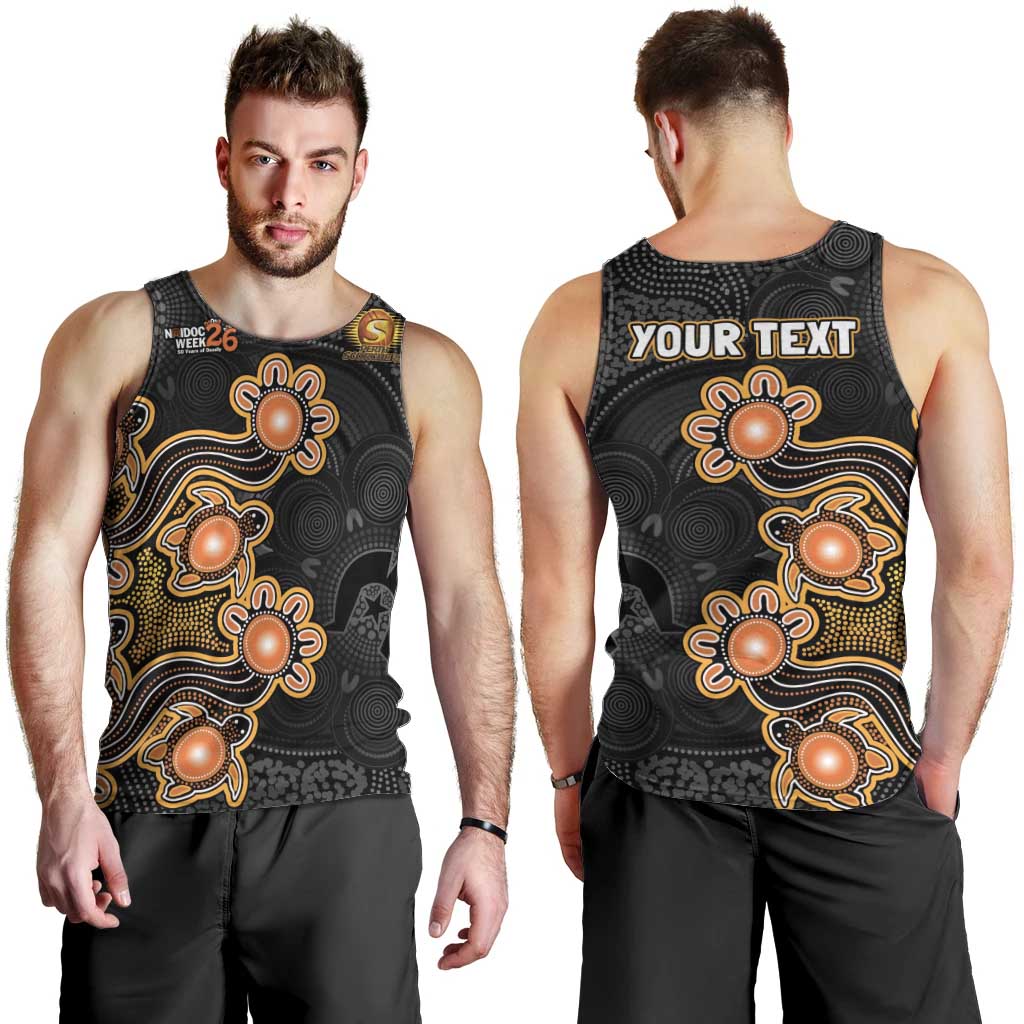 Personalised Perth Scorchers NAIDOC Week 2026 Men Tank Top Sea Turtles Aboriginal Art