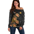 Personalised Perth Scorchers NAIDOC Week 2026 Off Shoulder Sweater Sea Turtles Aboriginal Art