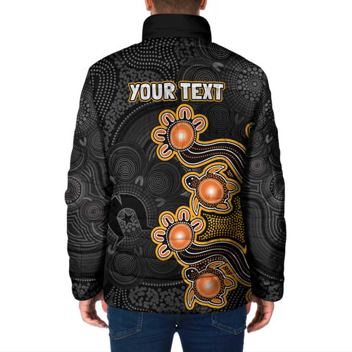 Personalised Perth Scorchers NAIDOC Week 2026 Padded Jacket Sea Turtles Aboriginal Art