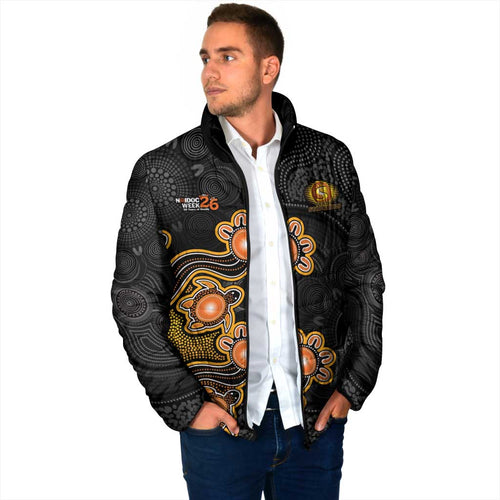 Personalised Perth Scorchers NAIDOC Week 2026 Padded Jacket Sea Turtles Aboriginal Art