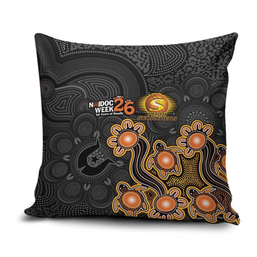 Perth Scorchers NAIDOC Week 2026 Pillow Cover Sea Turtles Aboriginal Art