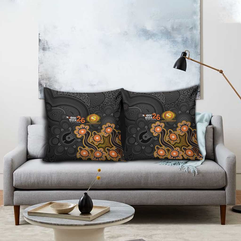 Perth Scorchers NAIDOC Week 2026 Pillow Cover Sea Turtles Aboriginal Art