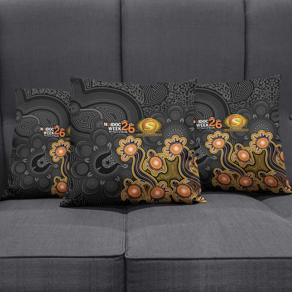 Perth Scorchers NAIDOC Week 2026 Pillow Cover Sea Turtles Aboriginal Art