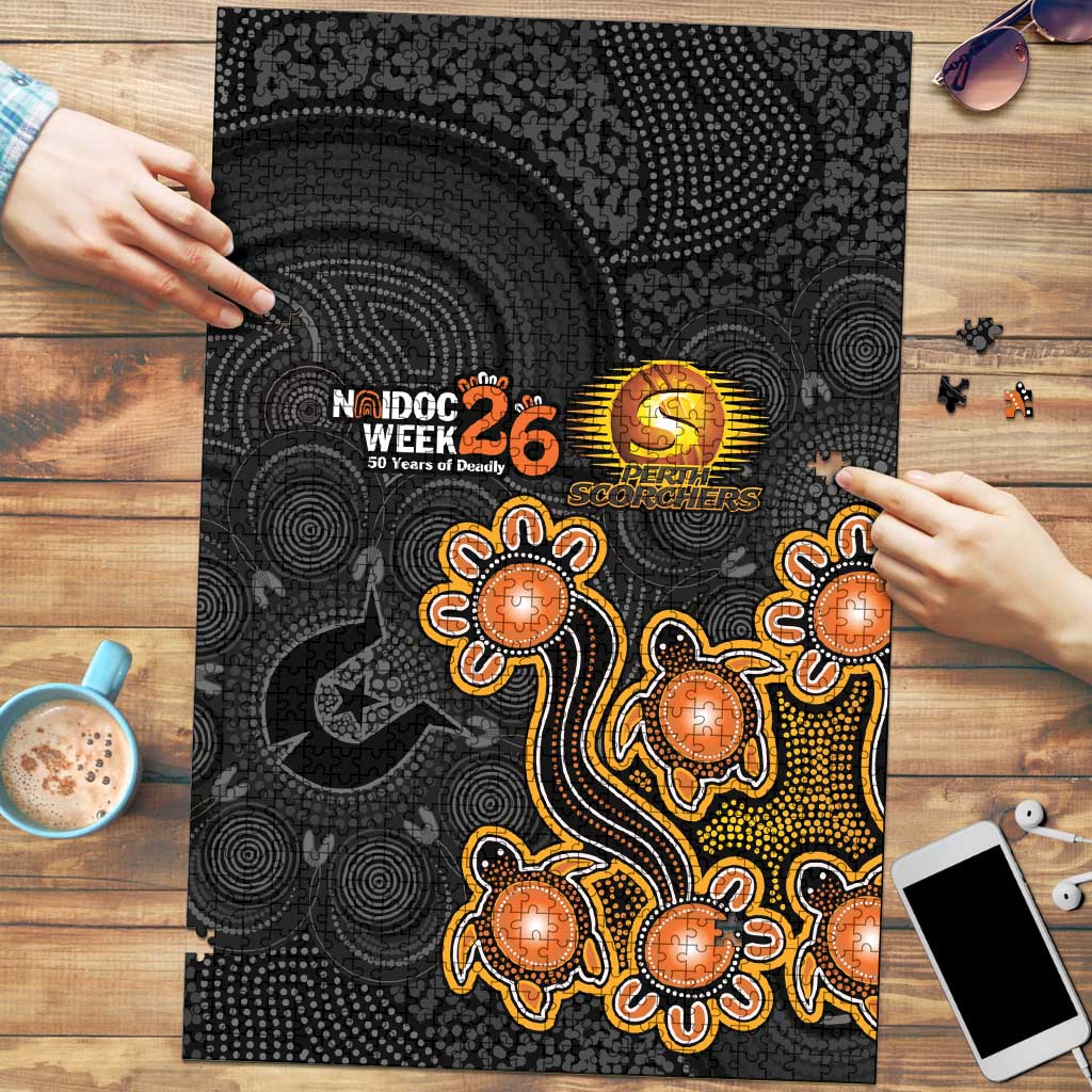 Perth Scorchers NAIDOC Week 2026 Puzzle Sea Turtles Aboriginal Art