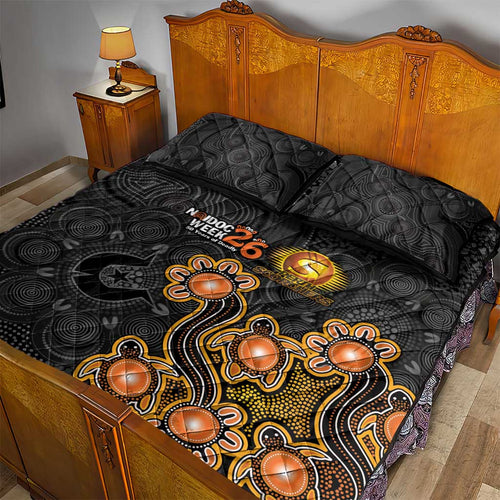 Perth Scorchers NAIDOC Week 2026 Quilt Bed Set Sea Turtles Aboriginal Art